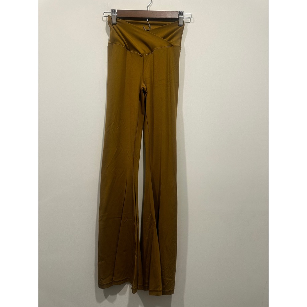 Offline by Aerie High Waisted Crossover Flare Leggings Mustard medium